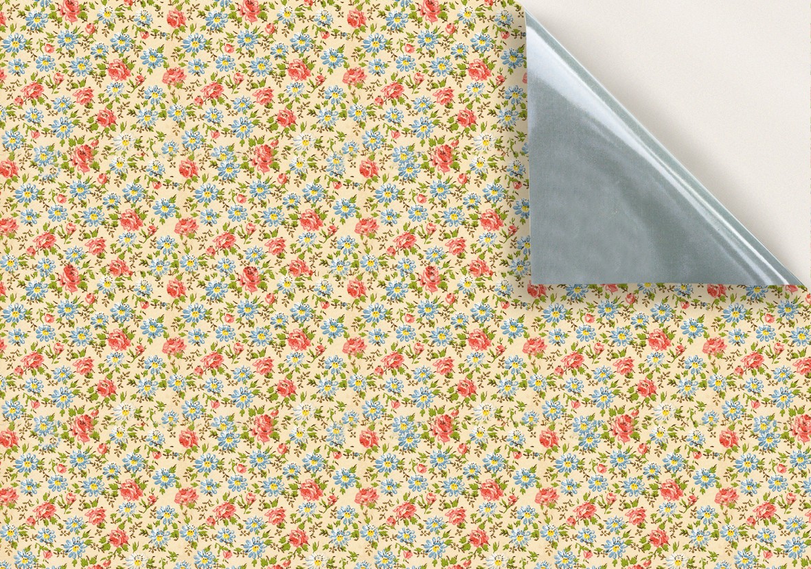 21. Floral on Cream Wallpaper