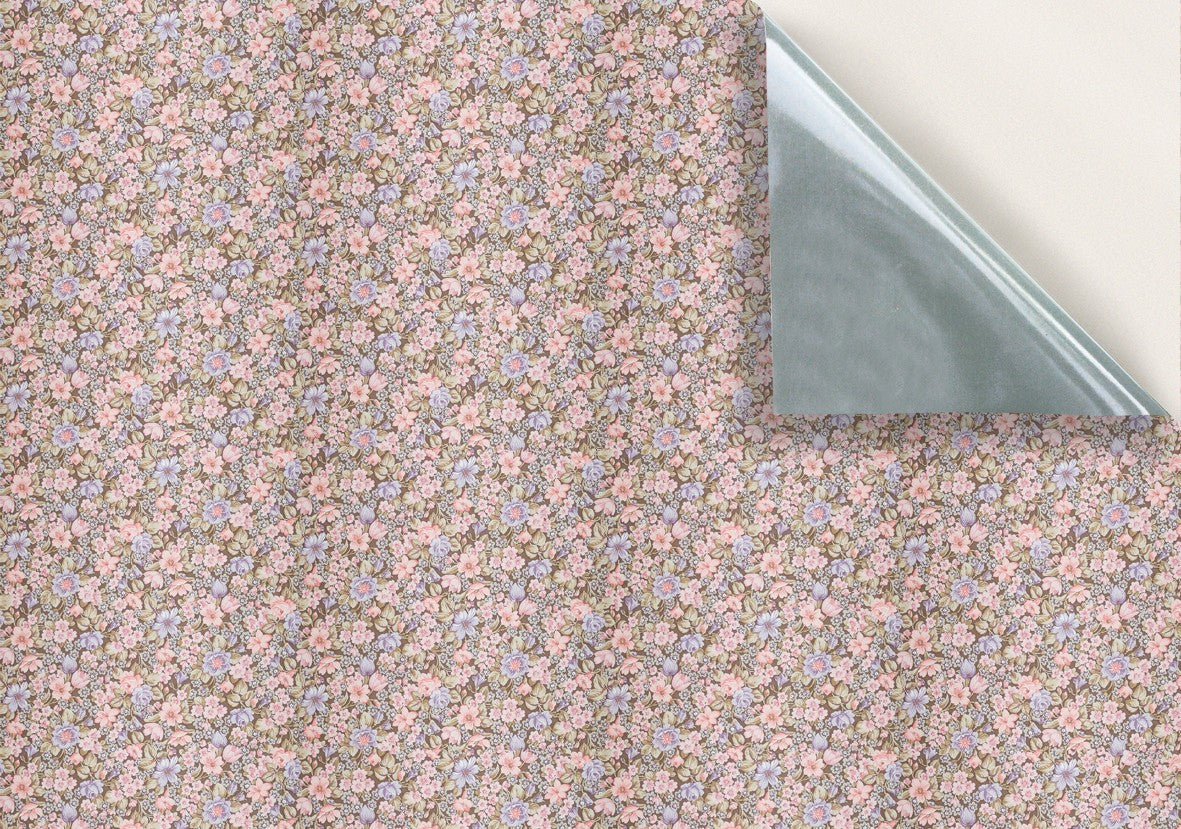 26. Pink & Blue Floral Wallpaper