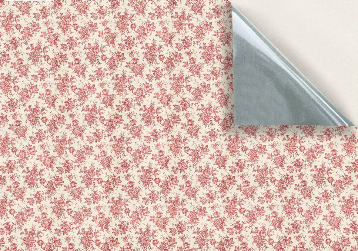 117. Red Toile De Jouy Wallpaper