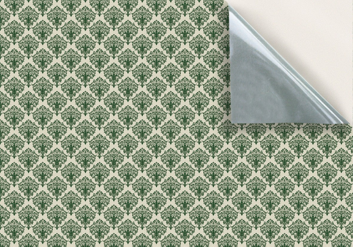 124. Victorian Green Rococo Wallpaper