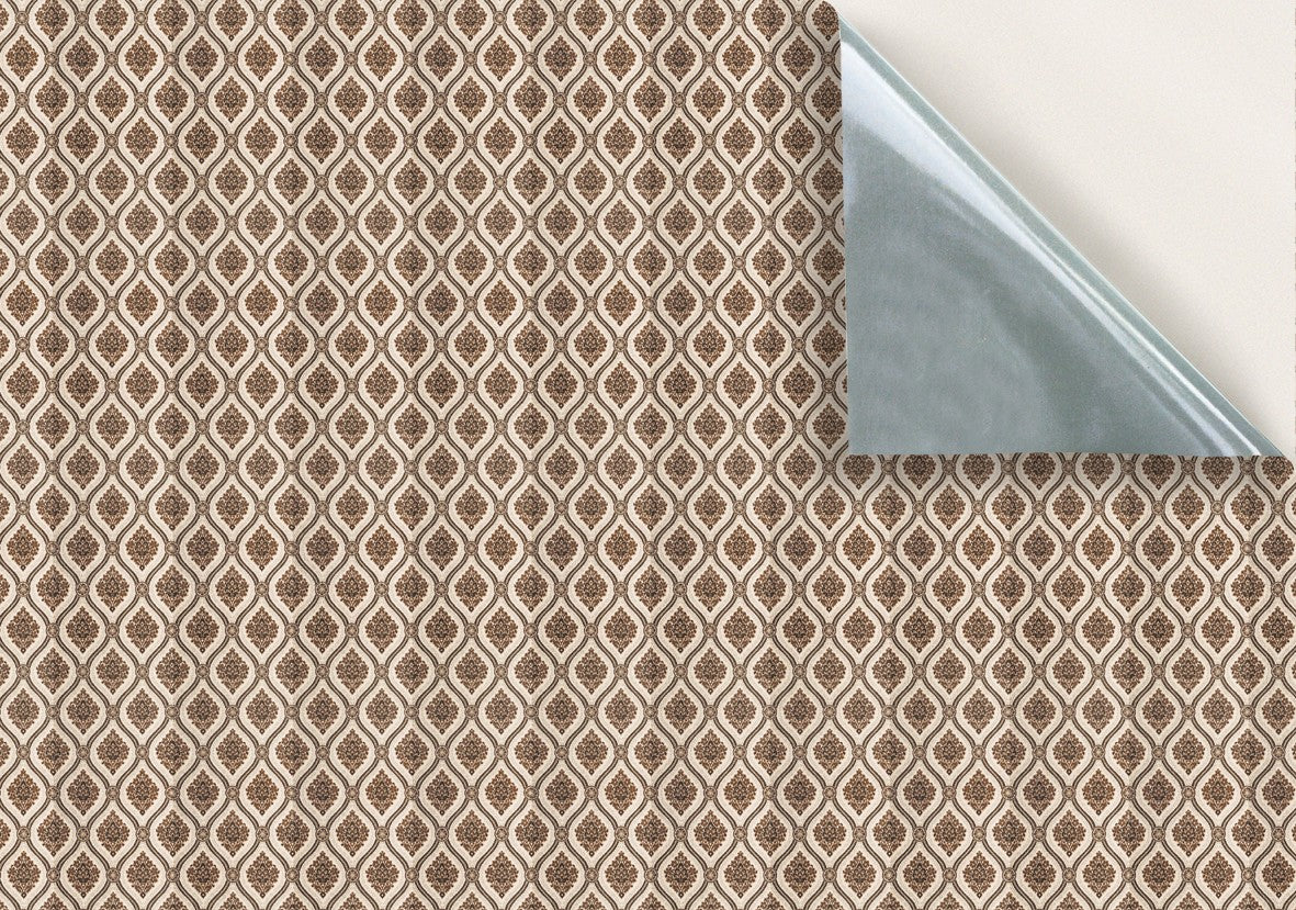 134. Vintage Floral Brown Wallpaper