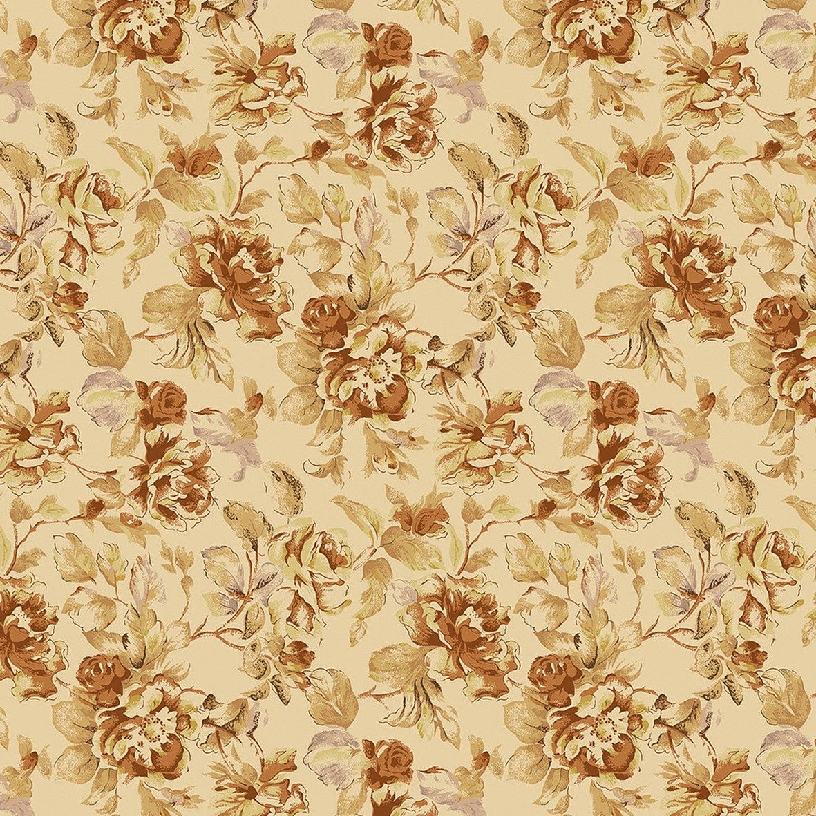 144. Vintage Autumn Floral Wallpaper