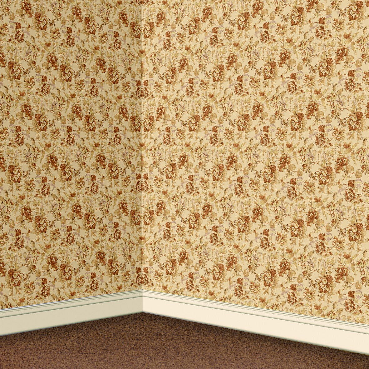 144. Vintage Autumn Floral Wallpaper