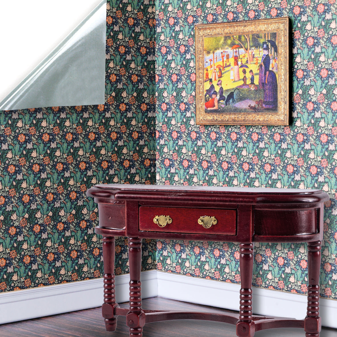 5. William Morris Floral Wallpaper