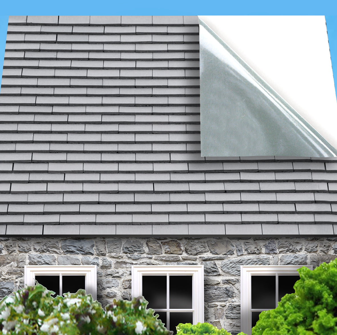 90. Light Grey Roof Tiles