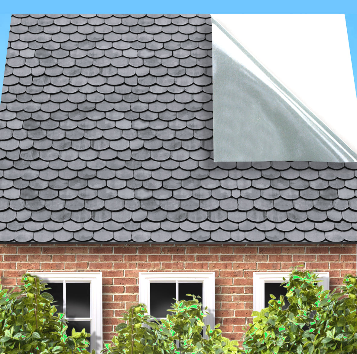 91. Scallop Grey Roof Tiles