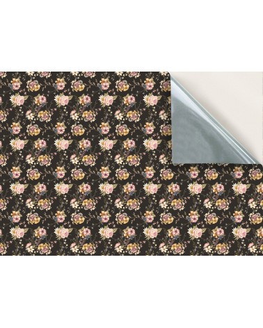 128. Victorian Floral Pink Brown Wallpaper