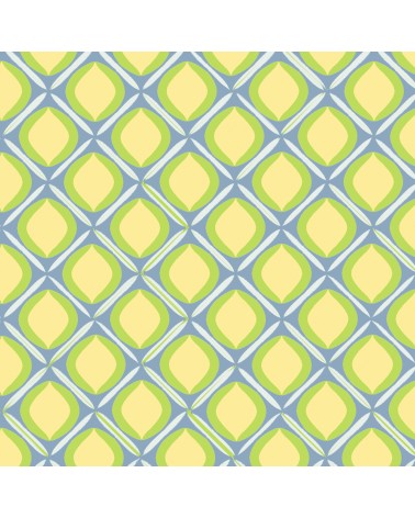 94. Vintage Yellow & Green Wallpaper