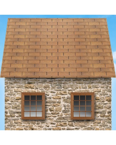 197. Shingle Roof Brown