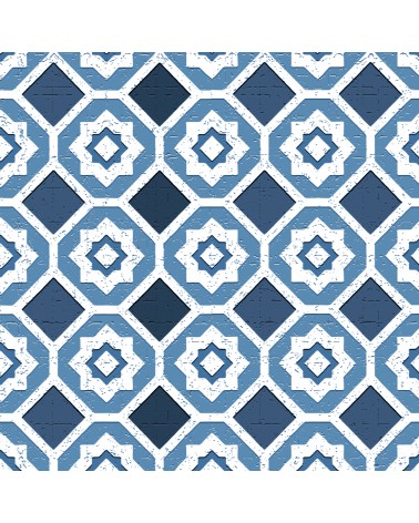 167. Vintage Floor Tiles Blue Shades