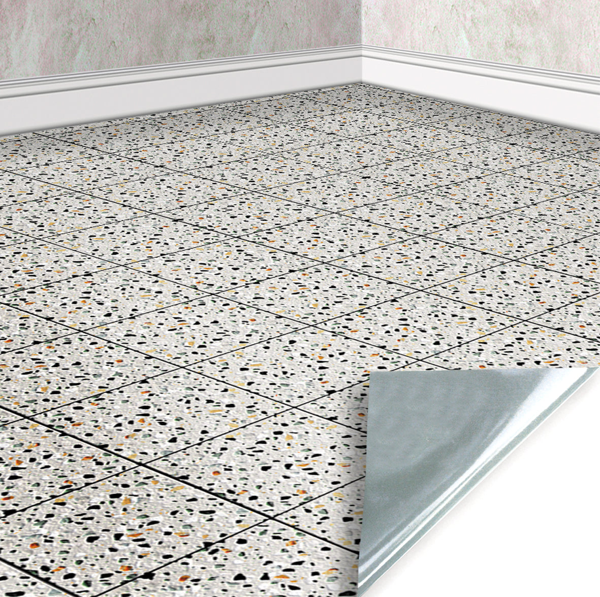 105. Vintage Grey Lino Tiles