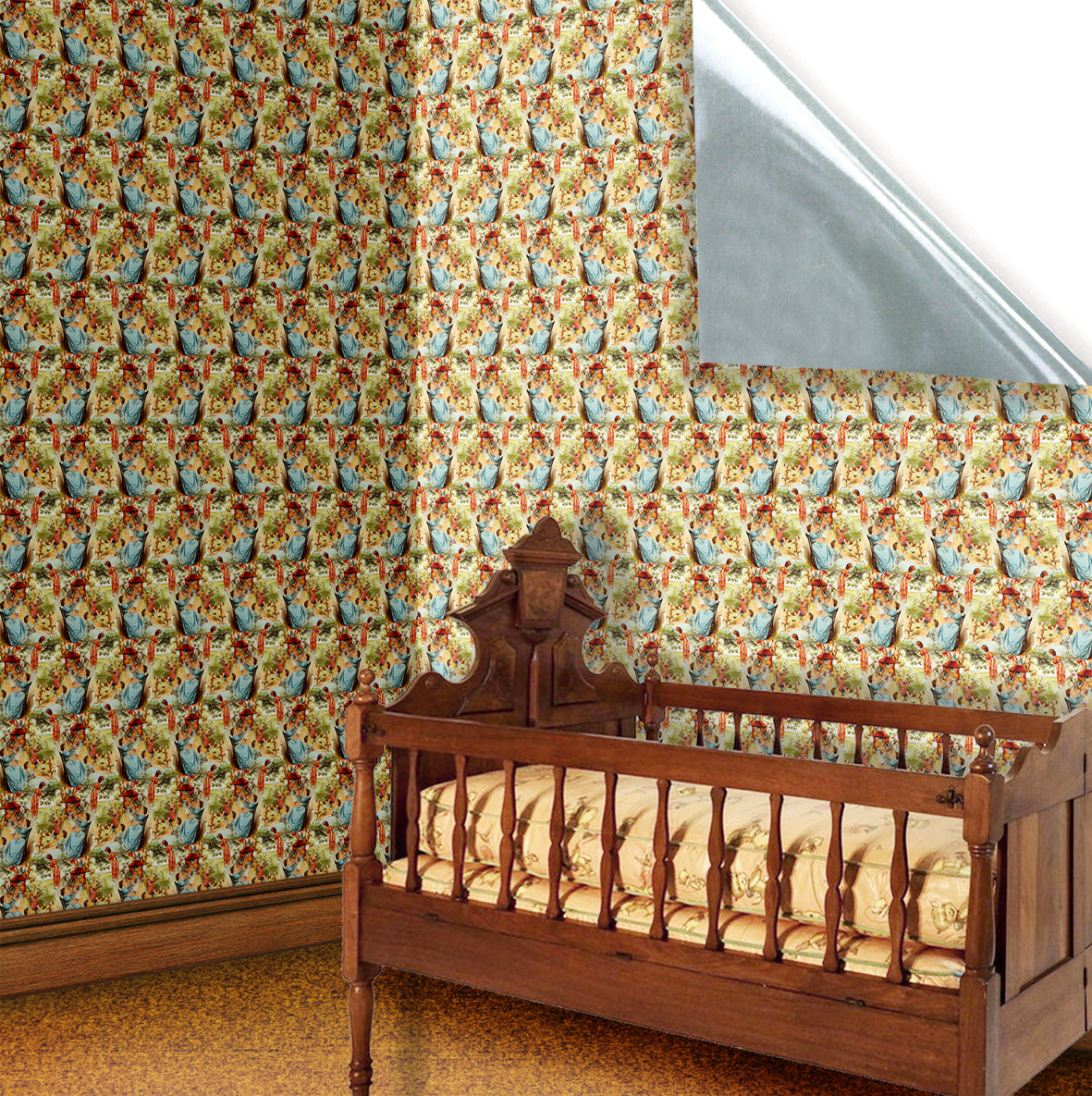 107. Victorian Nursery Wallpaper