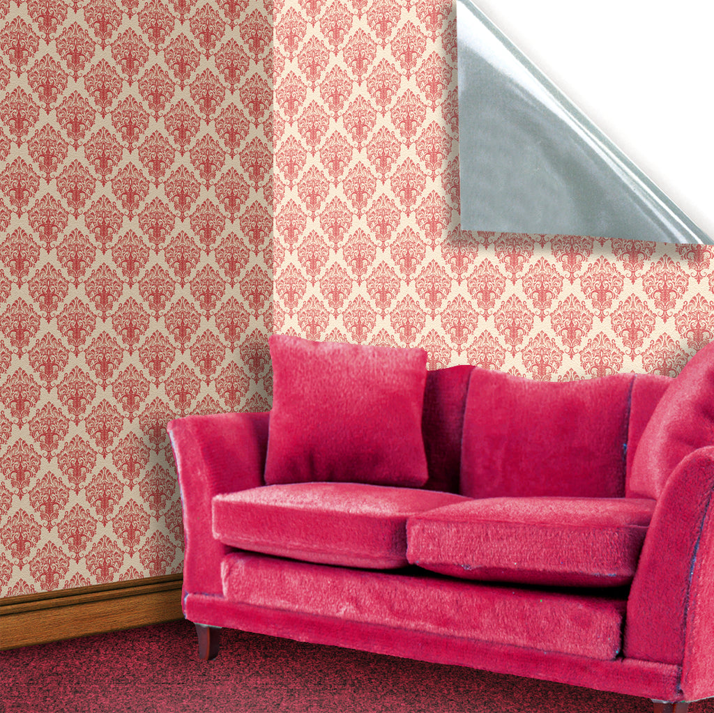 125. Victorian Pink Rococo Wallpaper – Stick and Go Crafts