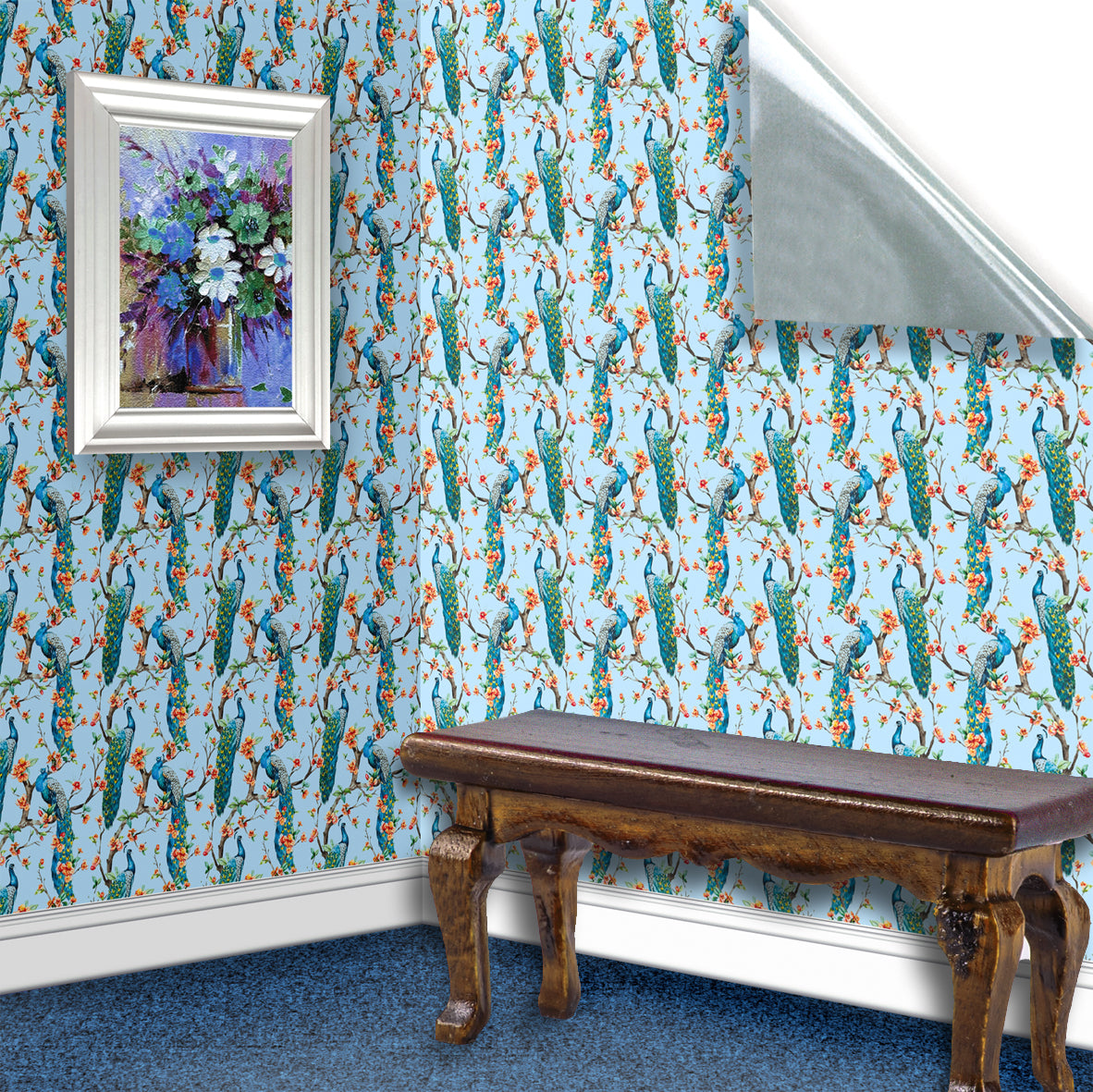 140. Vintage Peacocks Wallpaper