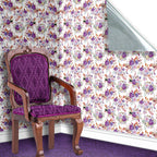 145. Vintage Floral Violet Wallpaper
