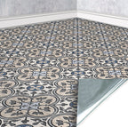 163. Vintage Floor Tiles Grey Blue