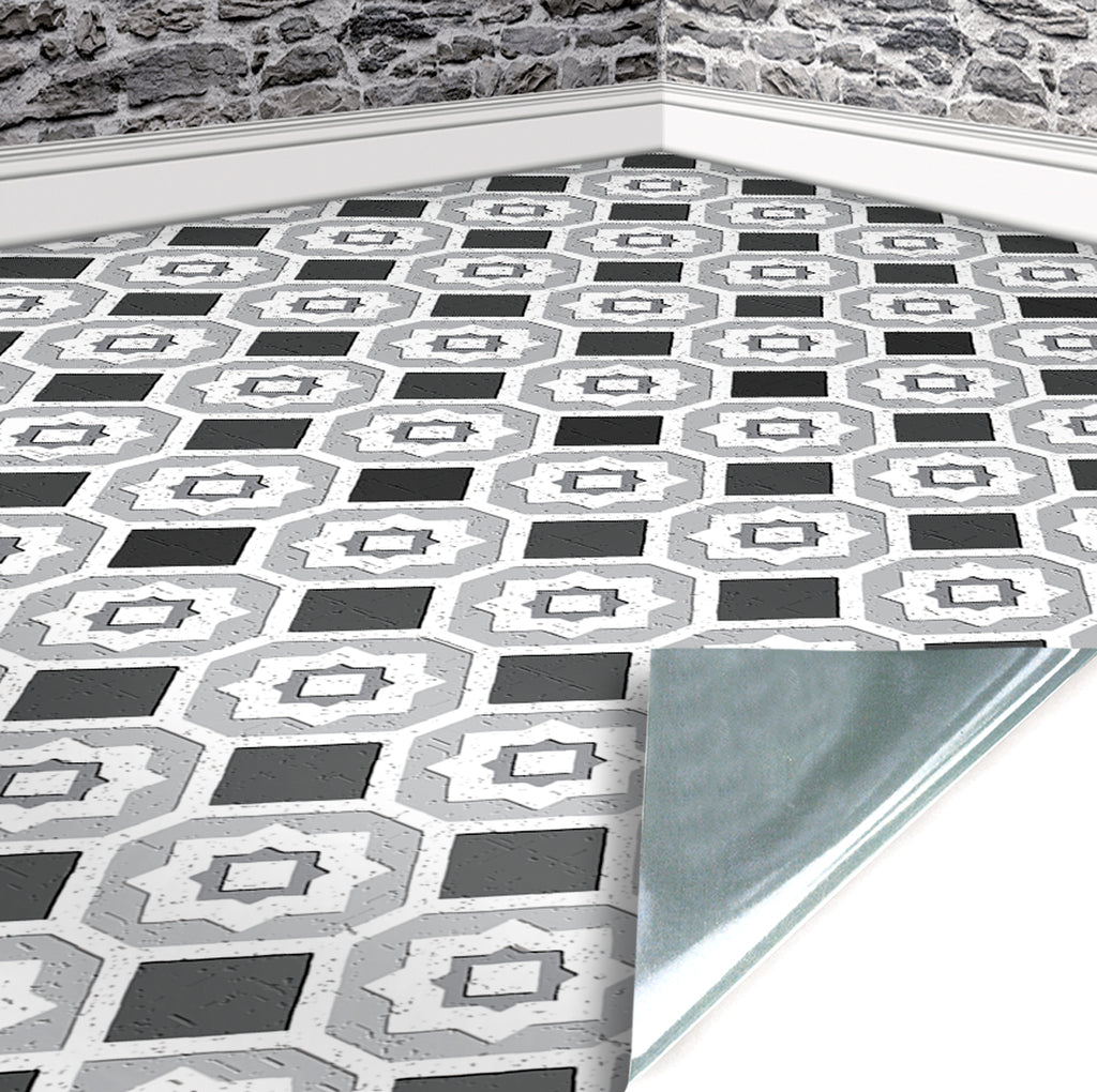 166. Vintage Floor Tiles Grey Shades