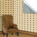 17. Regency Beige Floral Stripe Wallpaper
