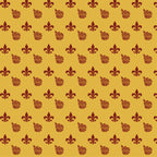 1. Fleur on Gold Wallpaper