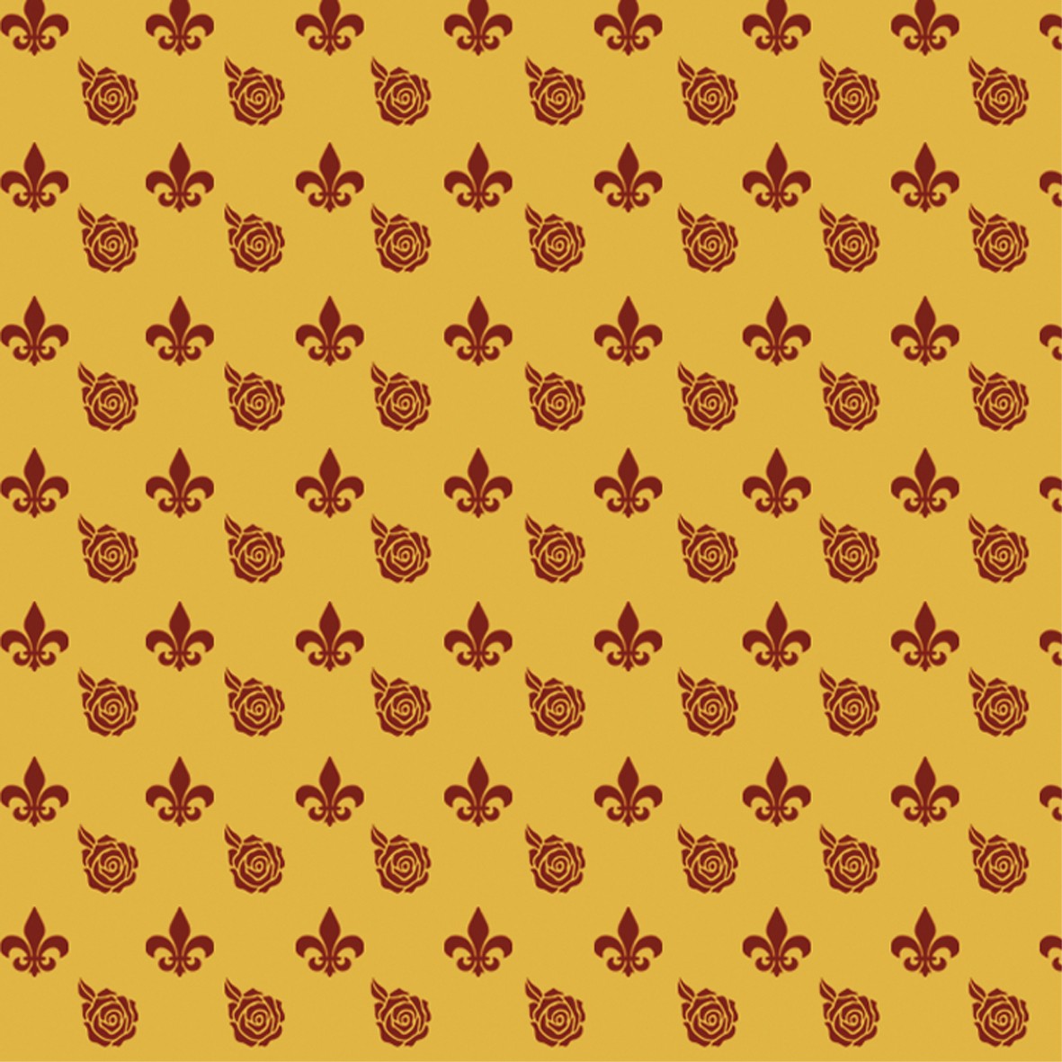1. Fleur on Gold Wallpaper