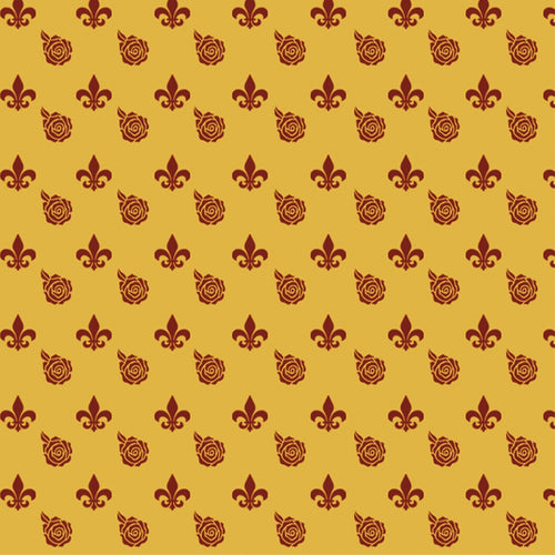 1. Fleur on Gold Wallpaper