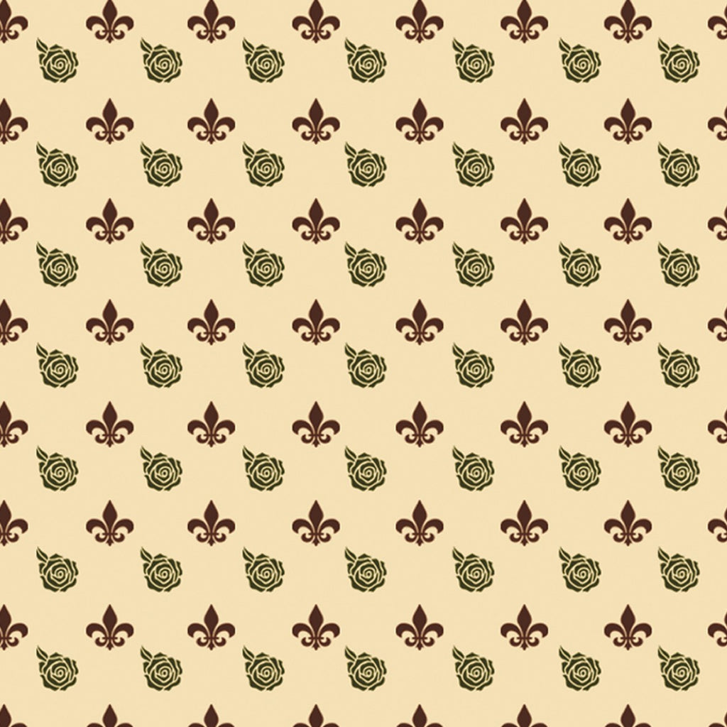 2. Fleur on Cream Wallpaper