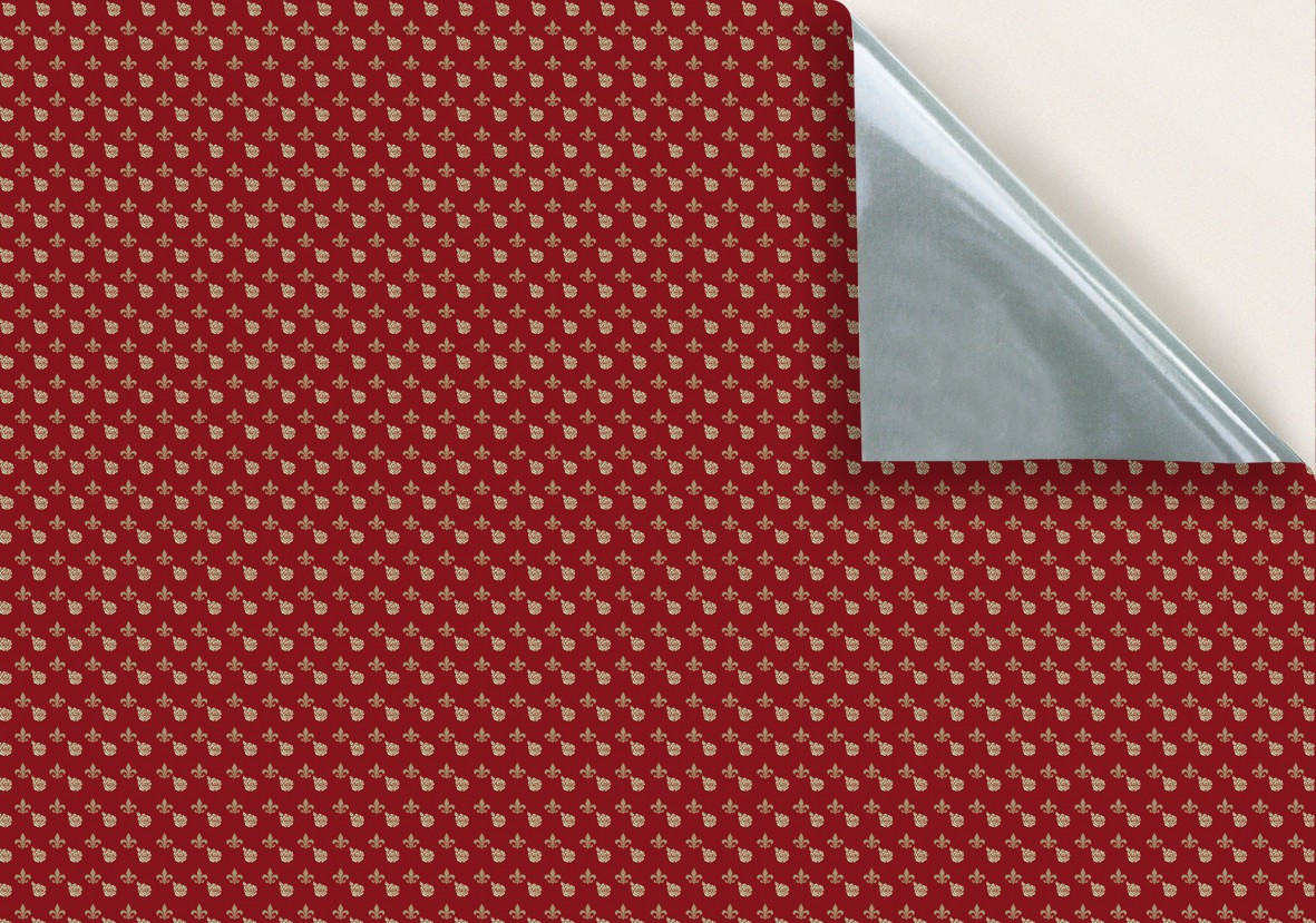 3. Fleur on Dark Red Wallpaper