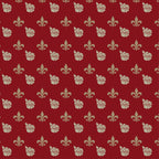 3. Fleur on Dark Red Wallpaper
