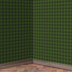 4. Fleur on Dark Green Wallpaper