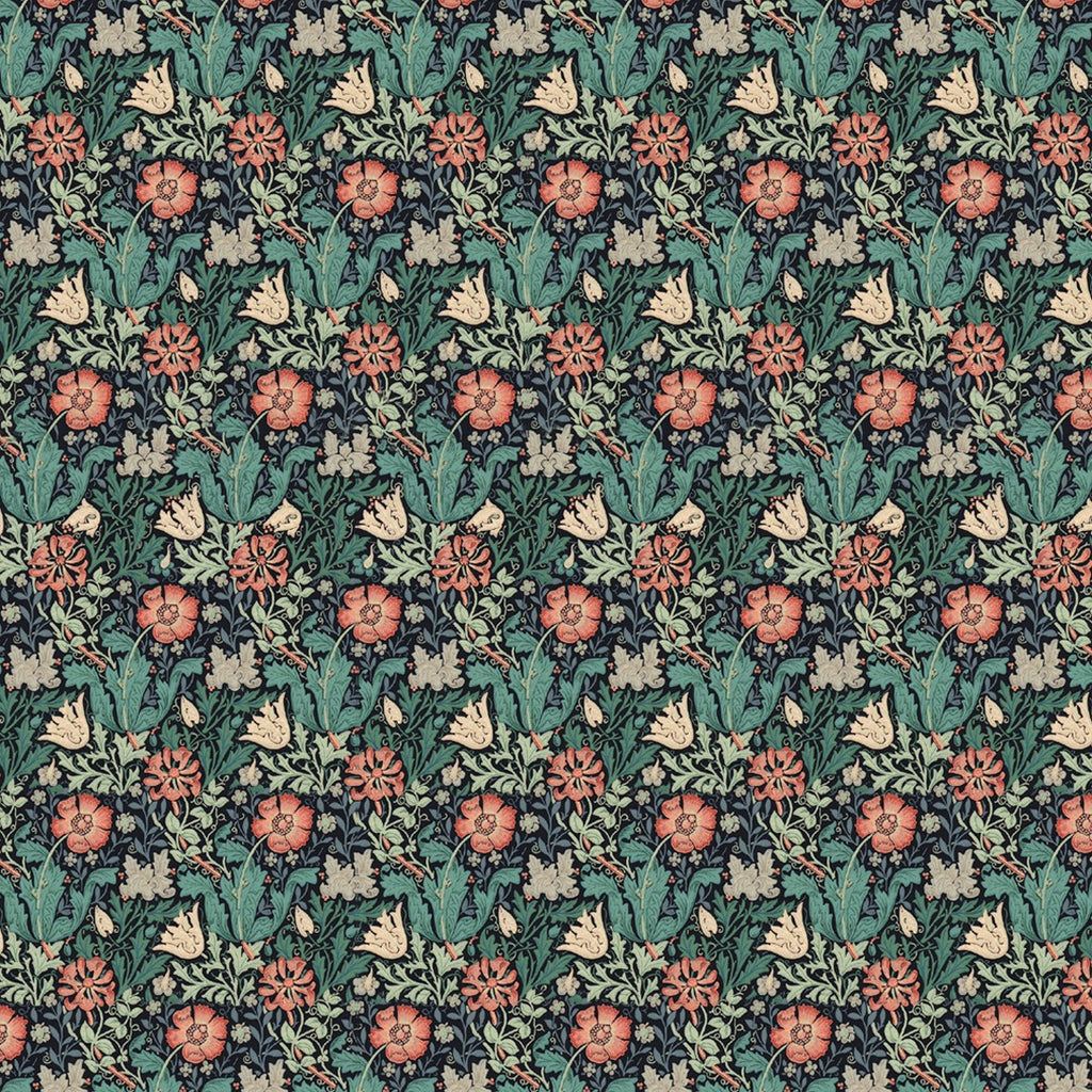 5. William Morris Floral Wallpaper