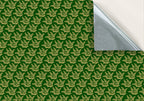 6. Gold Leaves on Dark Green Wallpaper