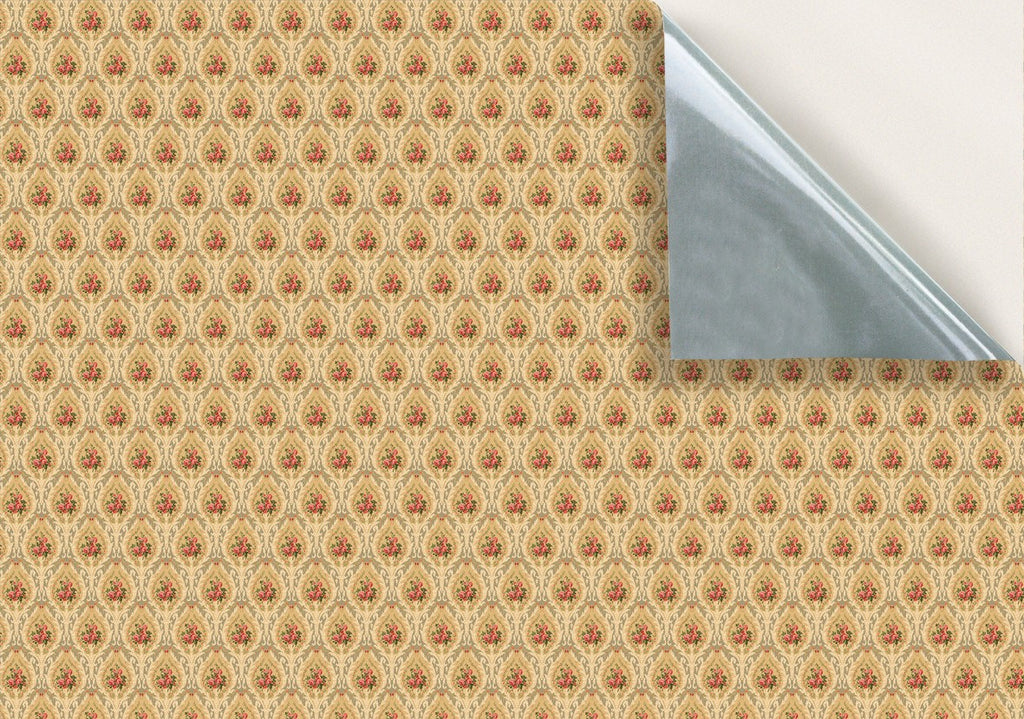 9. Victorian Floral on Beige Wallpaper