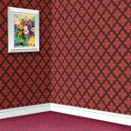 13. Dark Red Lattice Wallpaper