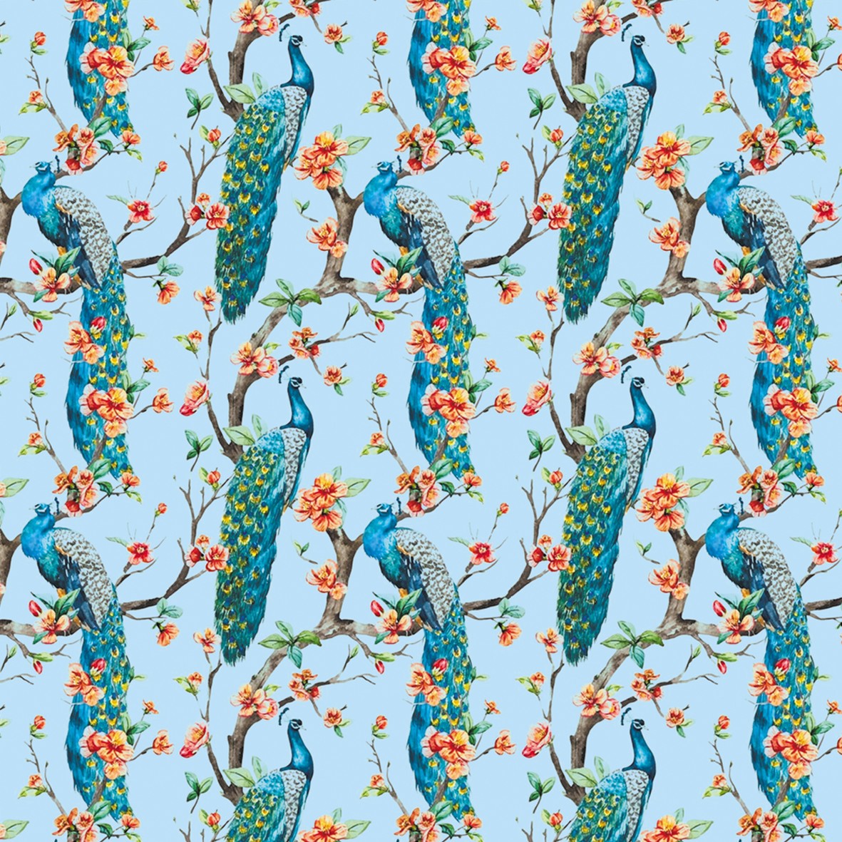 140. Vintage Peacocks Wallpaper