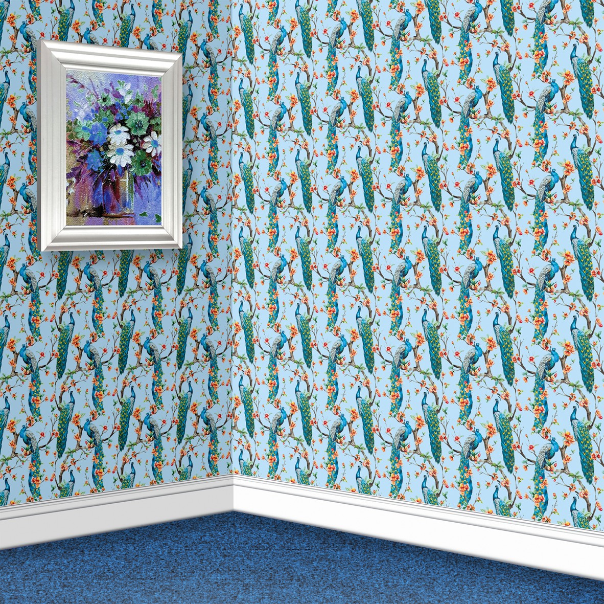 140. Vintage Peacocks Wallpaper