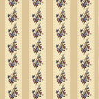 17. Regency Beige Floral Stripe Wallpaper
