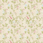 18. Floral on Cream Wallpaper