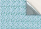 19. White Floral on Blue Wallpaper