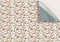 20. Red Floral on White Wallpaper