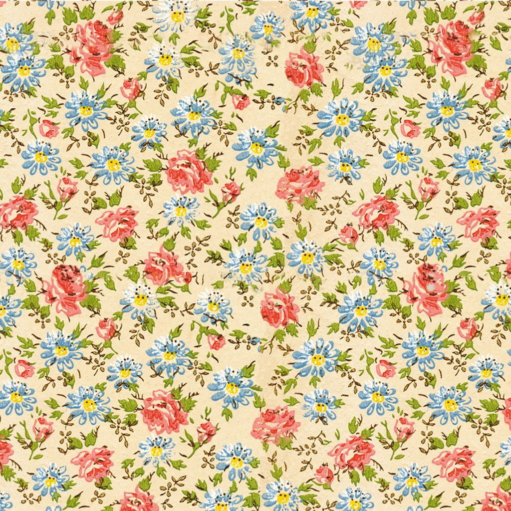 21. Floral on Cream Wallpaper