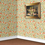 21. Floral on Cream Wallpaper