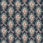 22. Regency Floral Pink & Dark Blue Wallpaper