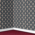 22. Regency Floral Pink & Dark Blue Wallpaper
