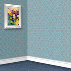 24. Wedgwood on Blue Wallpaper