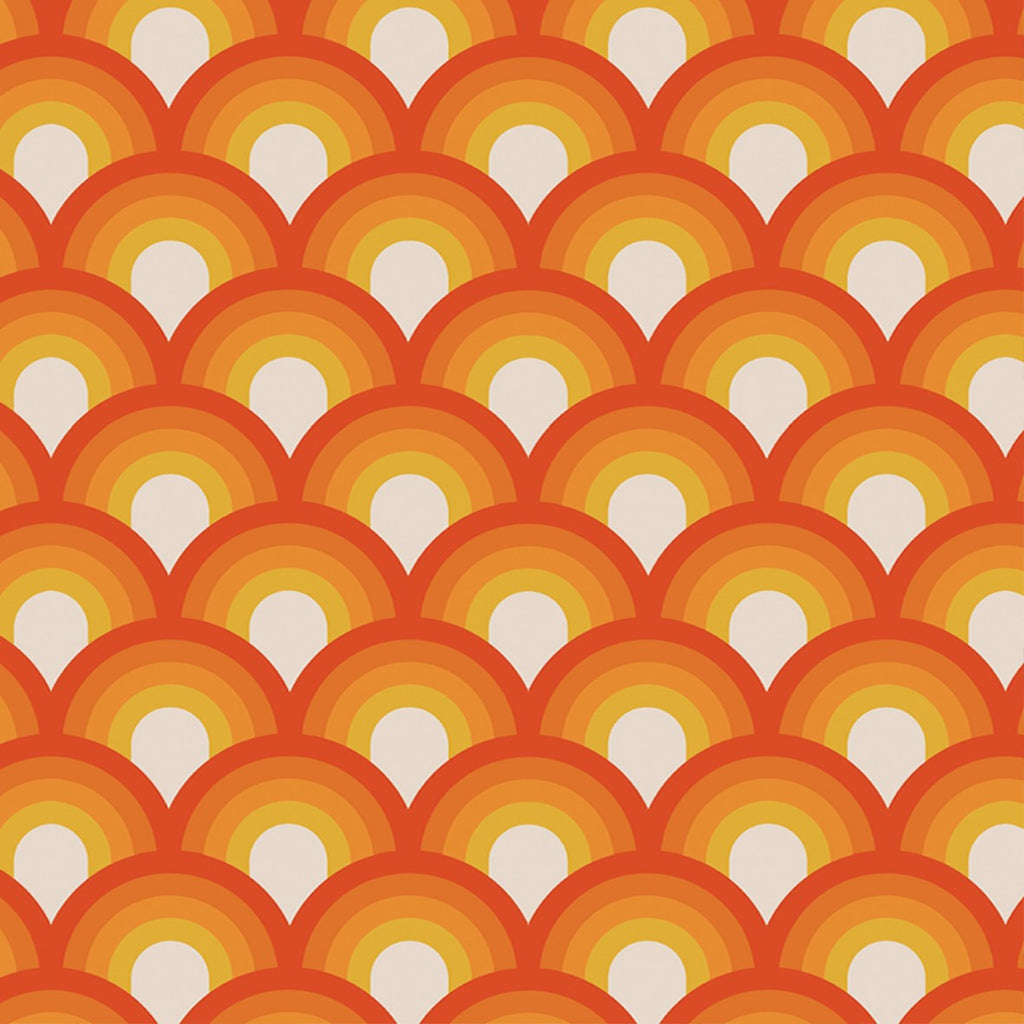 103. Vintage Orange Wallpaper