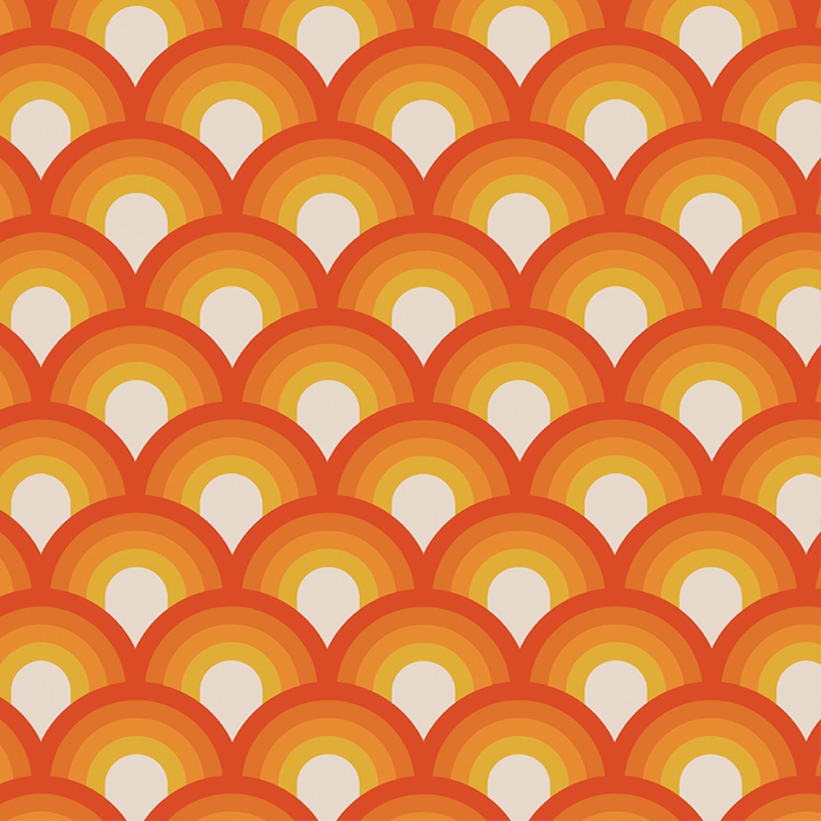 103. Vintage Orange Wallpaper