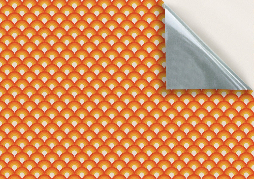103. Vintage Orange Wallpaper