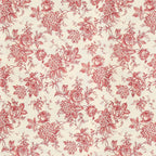 117. Red Toile De Jouy Wallpaper