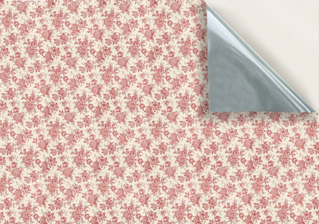 117. Red Toile De Jouy Wallpaper