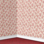 117. Red Toile De Jouy Wallpaper